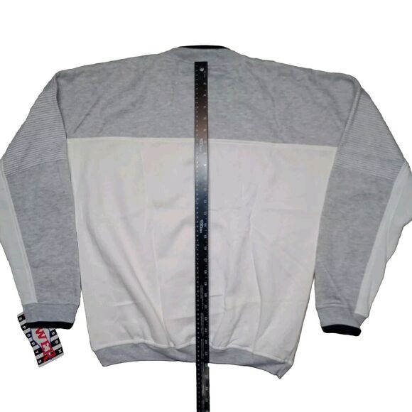 Vtg Wilson Power Sports Sweatshirt Size L Pullover Gray White 90s Skater Indi - Picture 6 of 10